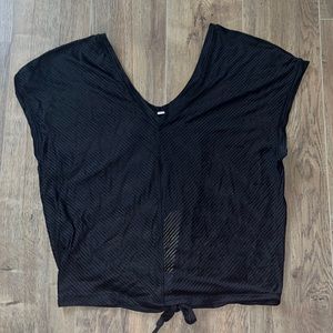 Lululemon Mesh Tie Back Shirt